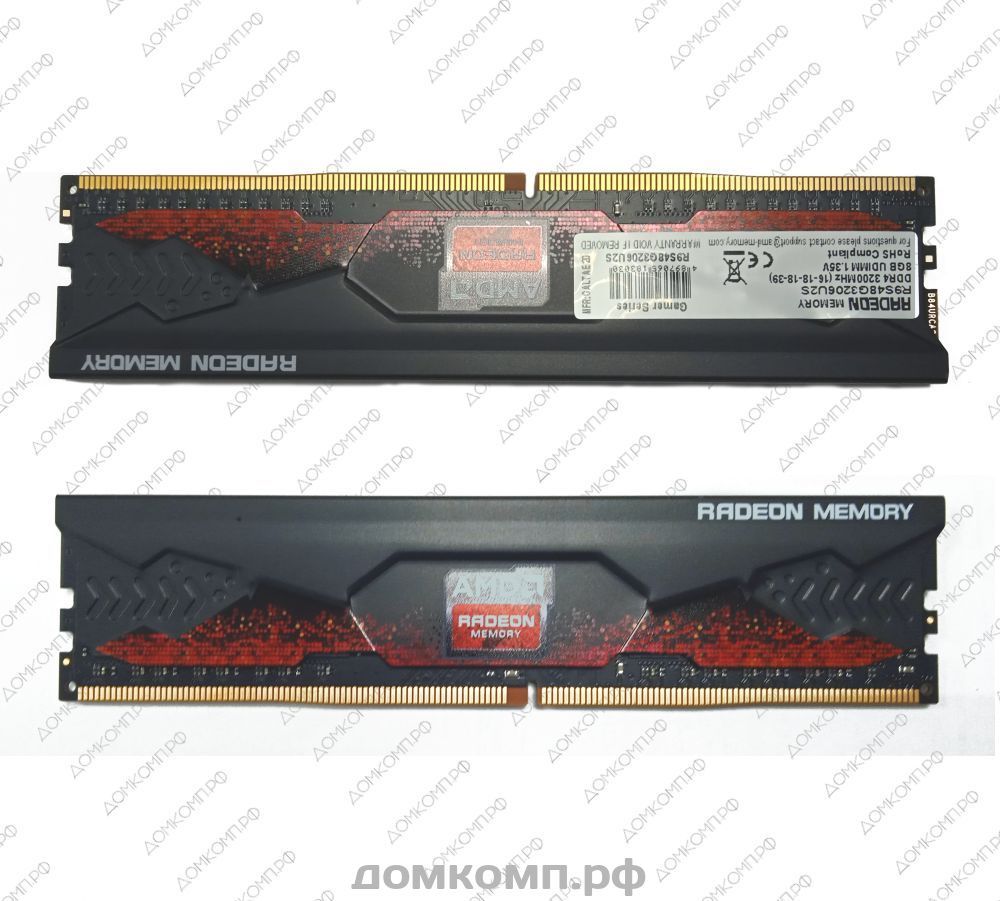 Надежная и быстрая Оперативная память DDR4 8 Гб 3200MHz AMD Radeon R9 Gamer  Series (R9S48G3206U2S) в Оренбурге — Домкомп.рф